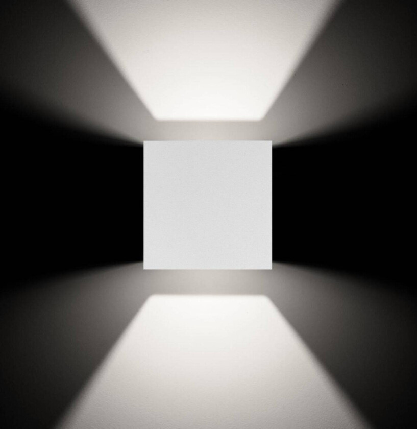 Utendørs LED-vegglampe 5081 up/down hvit