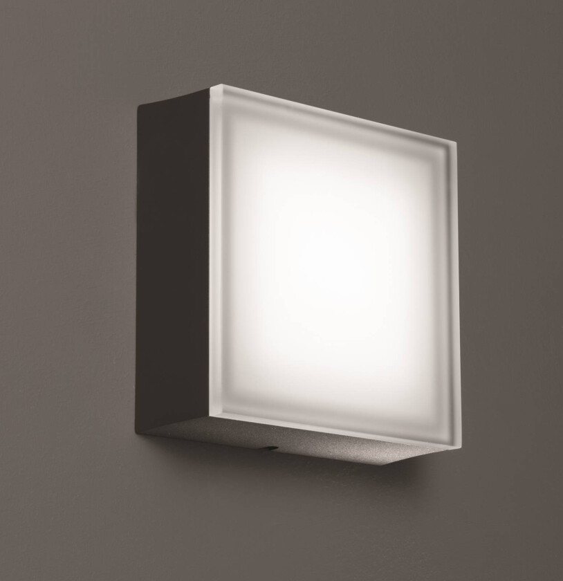 LED utendørs vegglampe 1426 grafitt 20 x 20 cm