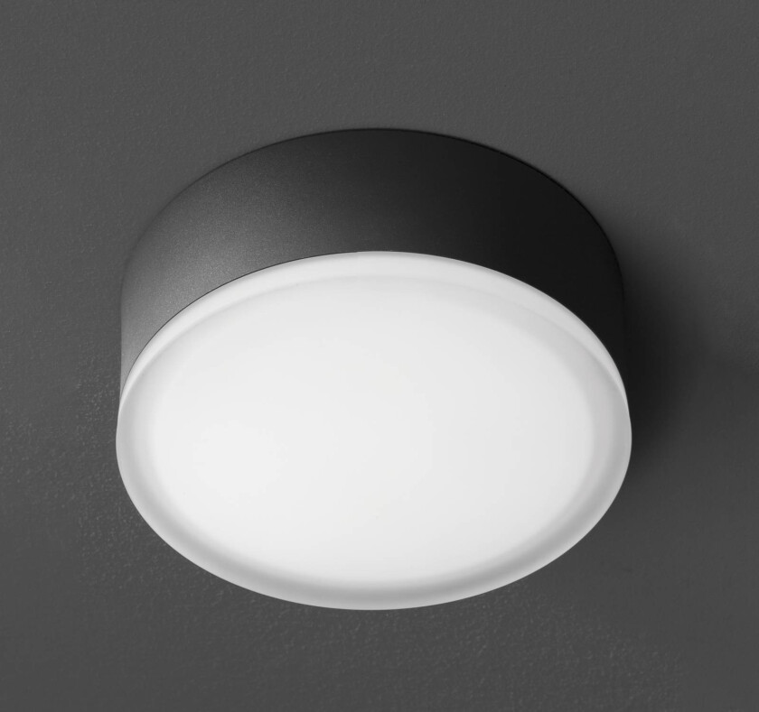 LED-taklampe 1421 til utendørs bruk, grafitt Ø 20,5 cm