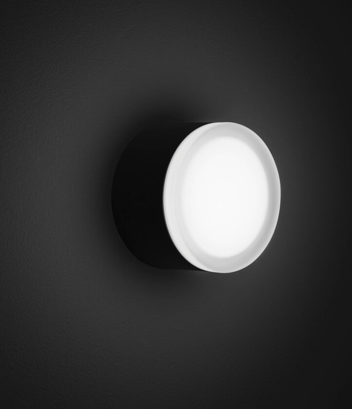 LED-taklampe 1420 for utendørs bruk, grafitt Ø 13 cm