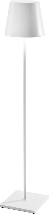 Poldina XXL gulvlampe batteri IP54 hvit