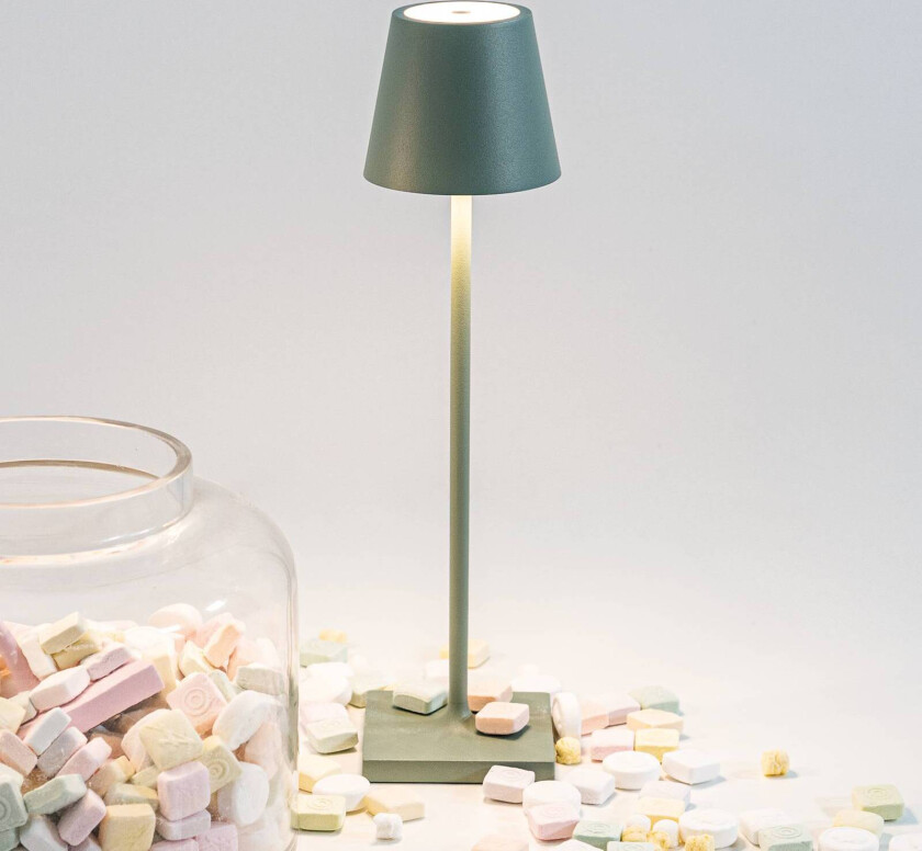 Poldina micro batterilampe IP65 salvie