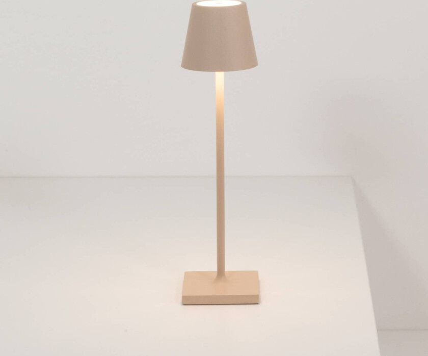 Poldina micro batterilampe IP65 sand