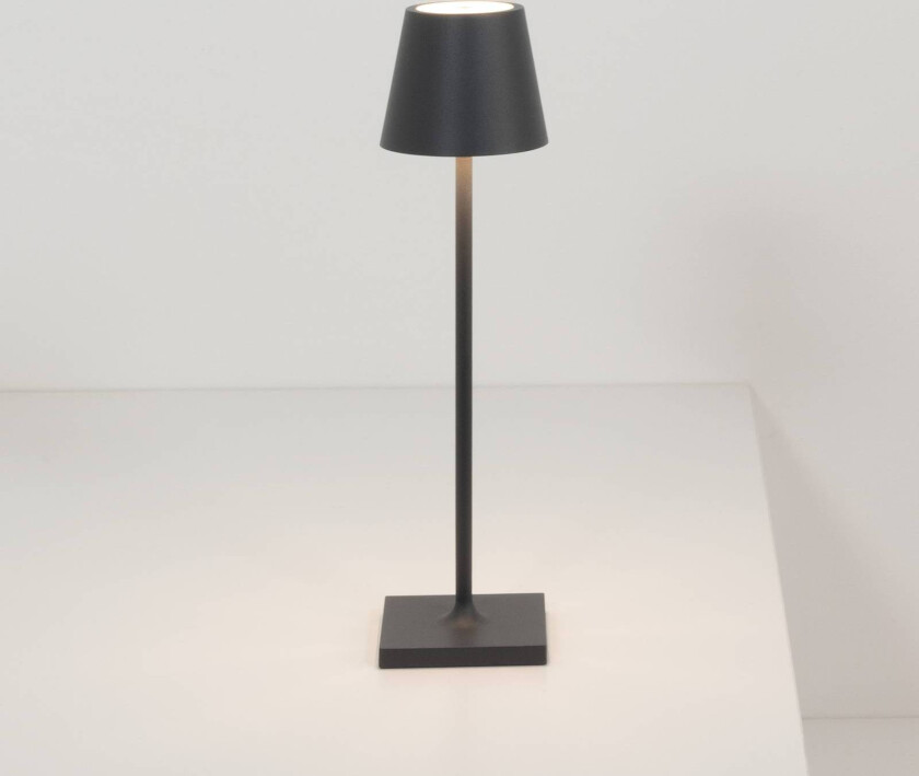 Poldina micro batterilampe, IP65 svart