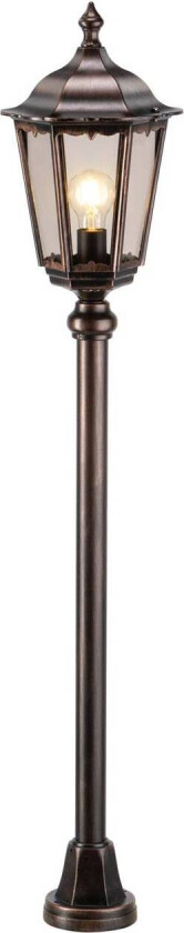 Veilampe 1123 trykkstøpt aluminium svart-kobber