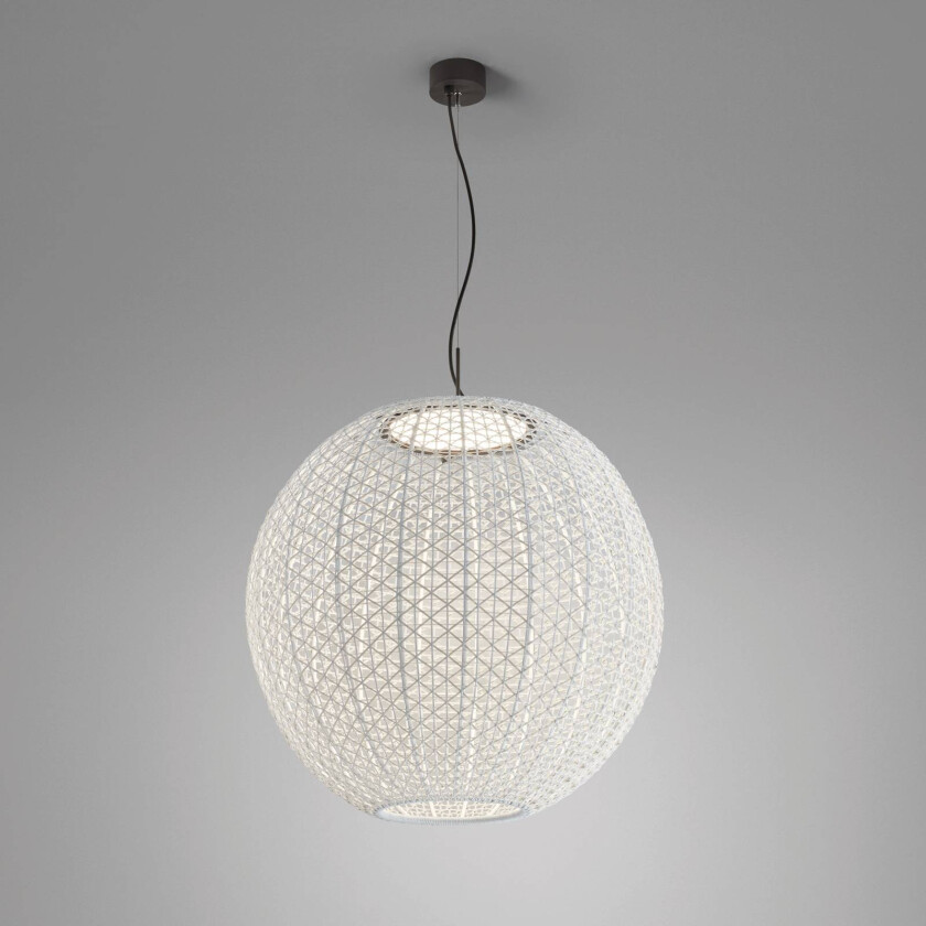 Nans Sphere S/80 LED utendørs pendellampe beige
