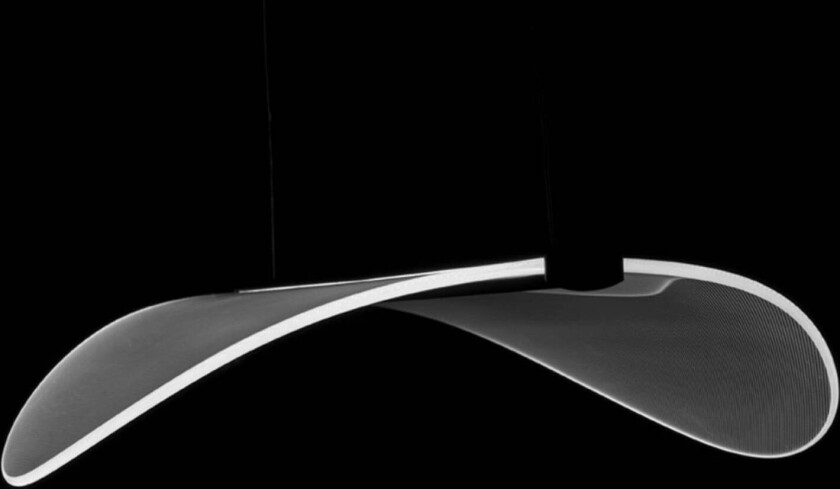 Diphy LED-pendellampe 1-lys. DALI-Push 54 cm