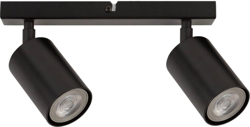 Downlight Sean, 2 lyskilder, svart