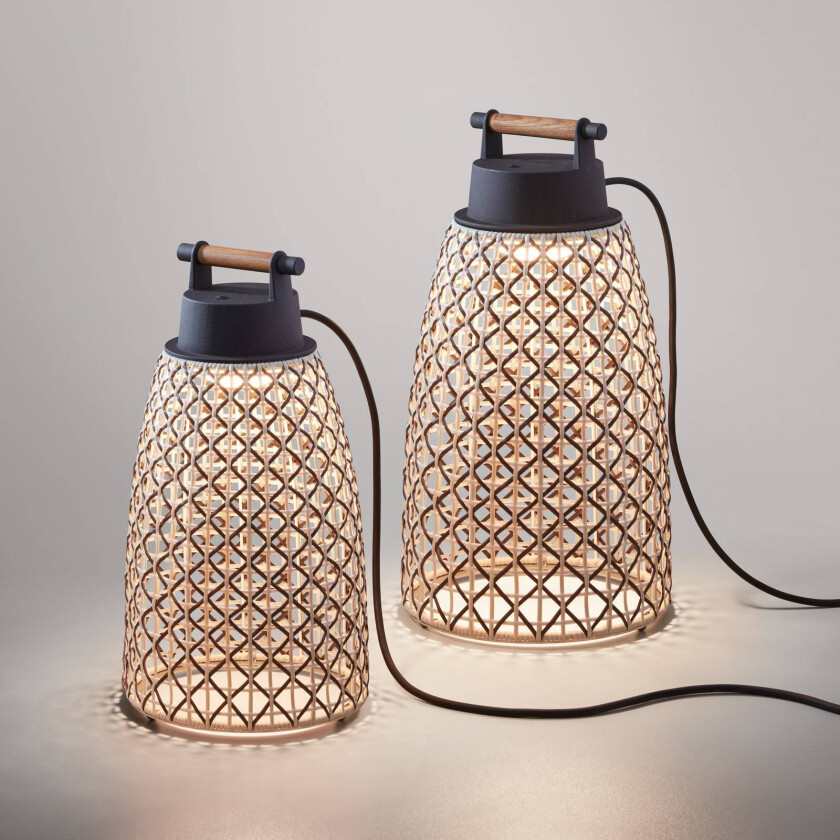 Nans M/41 LED-bordlampe for utendørs bruk, brun