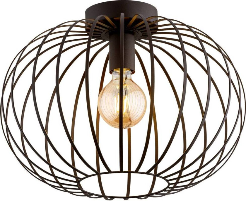 Cruce taklampe, mørkebrun, stål, Ø 40 cm