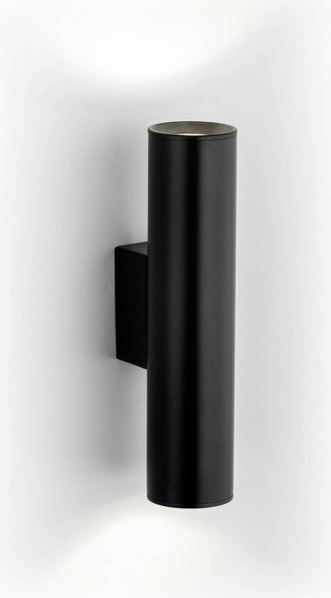 Cerro vegglampe, svart, stål, opp/ned