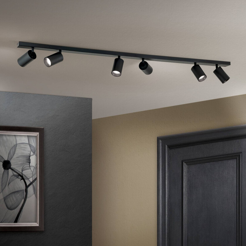 Downlight Sean 6 lyskilder, svart