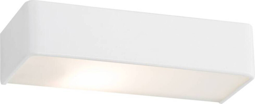 Atrato vegglampe, hvit, stål, bredde 35 cm