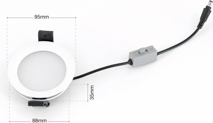 Innfelt LED-takspot Office, UGR