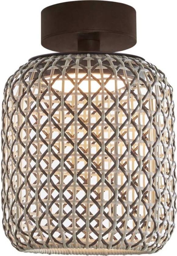 Nans PF/21 LED utendørs taklampe, brun