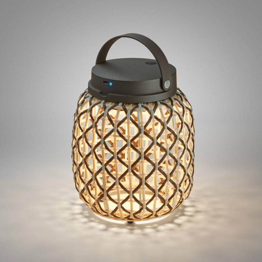 Nans M/21/R LED-bordlampe, batteri, brun