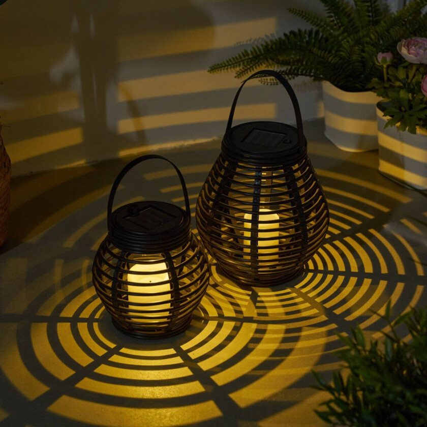 Sunshine Glow LED-solcellelykt, 2 stk