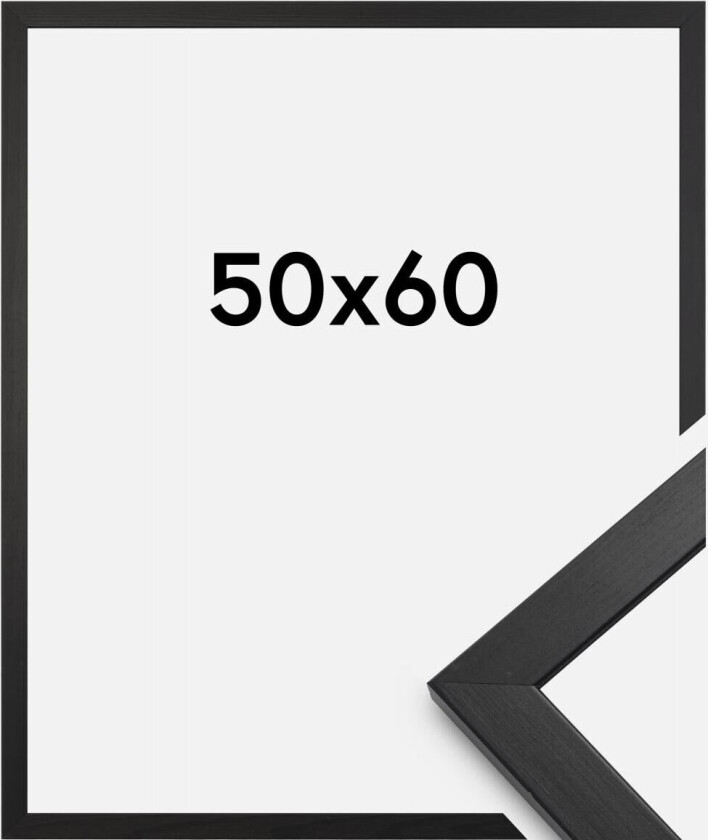 Ramme Stilren Svart 50x60 Cm