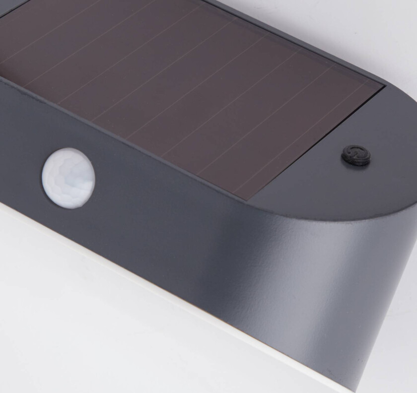 LED solcellevegglampe 67421BK-PIR, bevegelsesdetektor