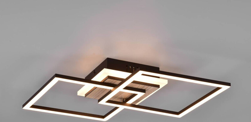 LED-taklampe Giro 3 lyskilder kantet fjernkontroll