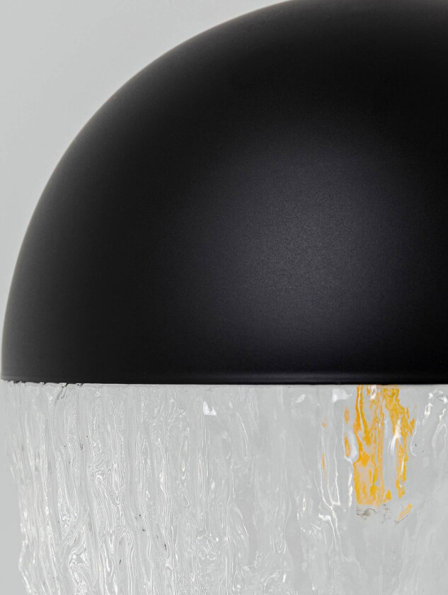 KARE Frozen hengelampe 1 lysk svart Ø 20 cm