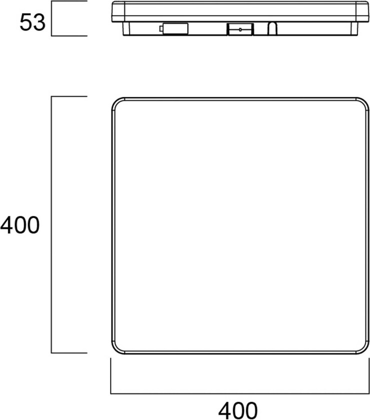 Start Surface LED-taklampe 40 cm x 40 cm