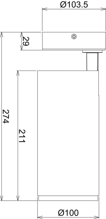 LED-takstrahler Lucea, justerbar, 30 W hvit