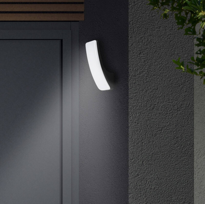 Utendørs LED-vegglampe Gent 1800lm 4 000 K svart