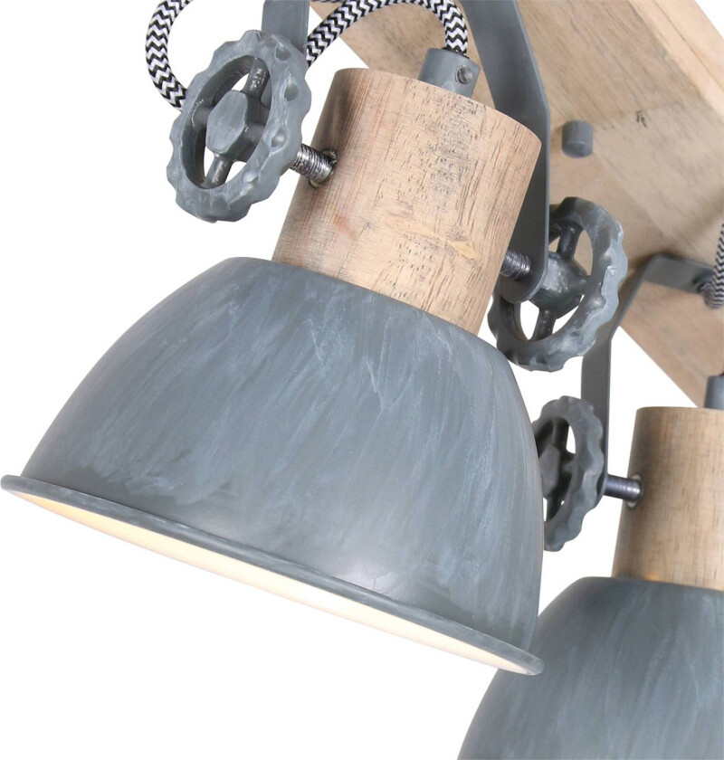 Downlight Gearwood, 4 lyskilder, grå