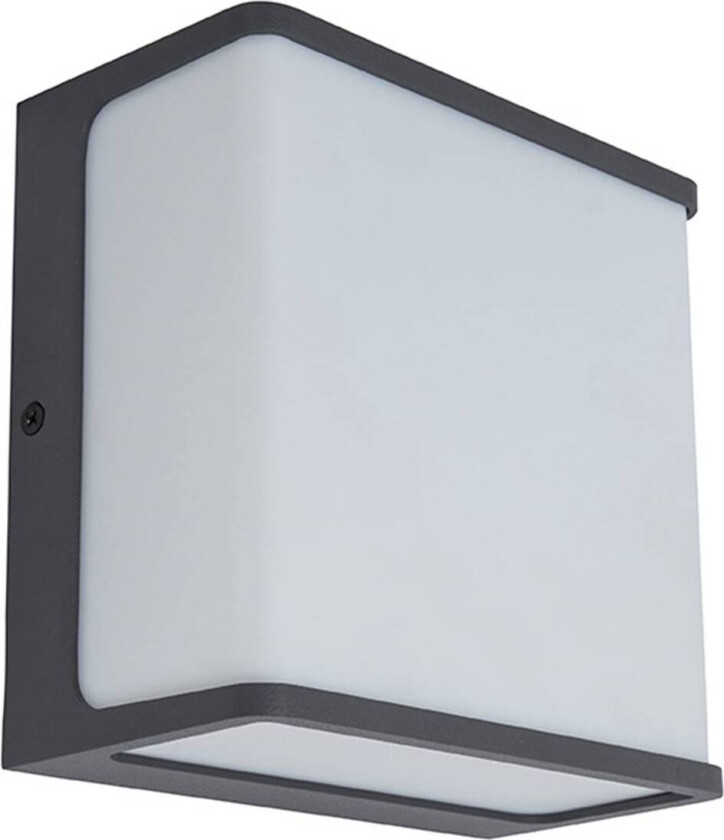 LED-vegglampe Doblo, rektangel, 15cm, 4 000 K