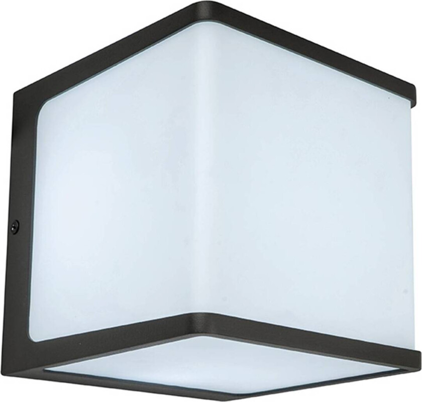 Utendørs LED-vegglampe Doblo terning 15 cm 4 000 K