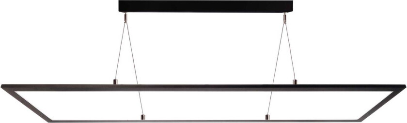 LED-hengelampe 3422, kantet, dip-bryter, svart