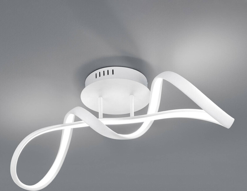 LED-taklampe Perugia med dimme-bryter, hvit