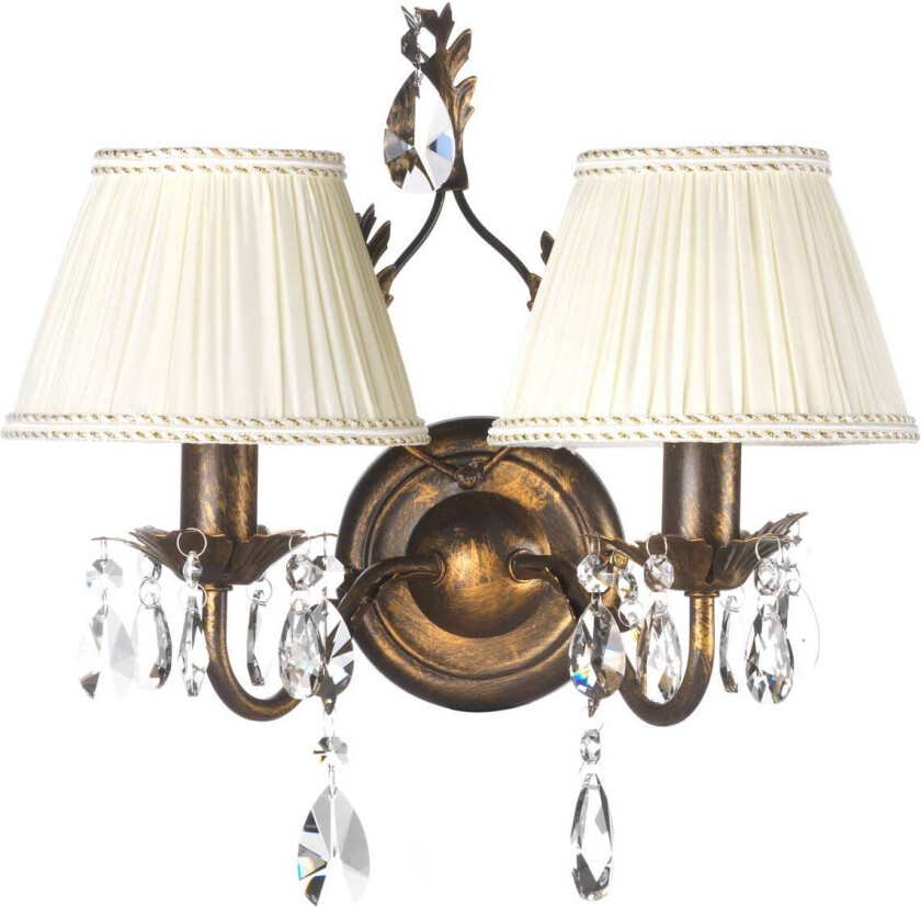 Vegglampe Karen 2 lyskilder bronse