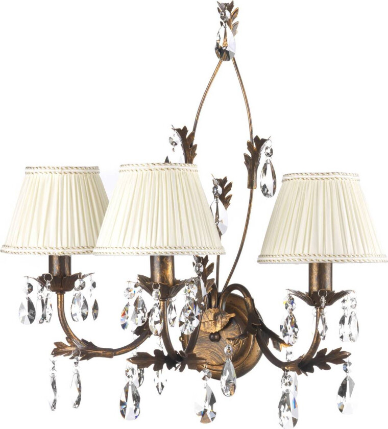 Vegglampe Karen 3 lyskilder bronse
