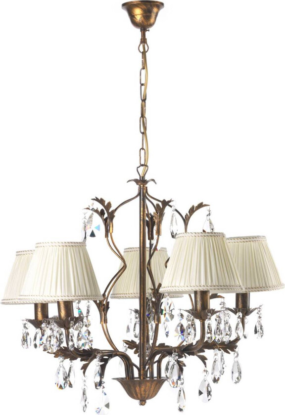 Lysekrone Karen 5 lyskilder i bronse