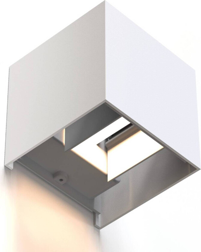 WLAN LED-vegglampe, app-styring, CCT, hvit