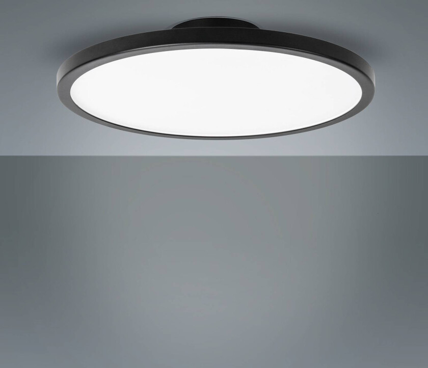 LIGHTME LED-taklampe Aqua Ø 30,2cm svart