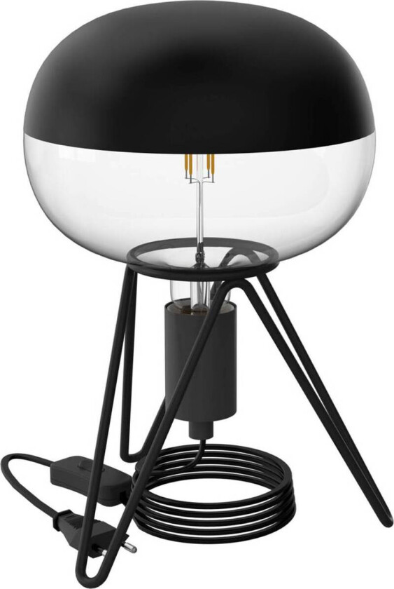 Tripod bordlampe, svart