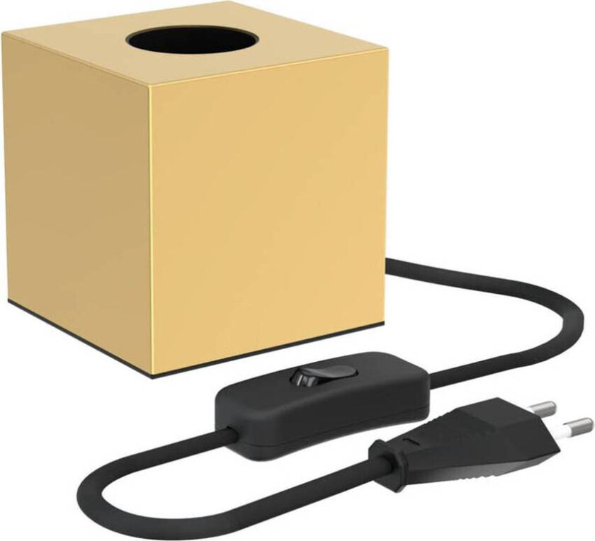 bordlampe i kubeform, gull