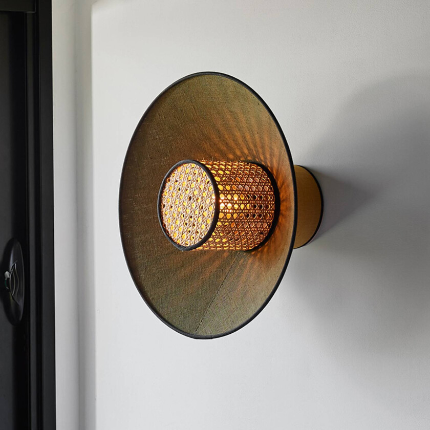 Singapour vegglampe khaki/karri