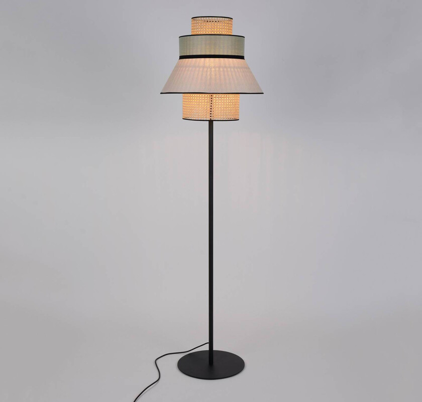 Singapour utendørs gulvlampe, sand/alge