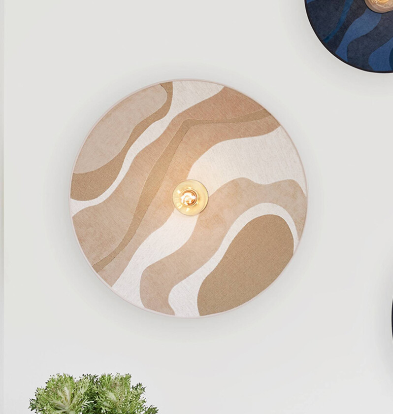 MARKEDSSETT Sonia Laudet vegg Ø60cm malakitt sand