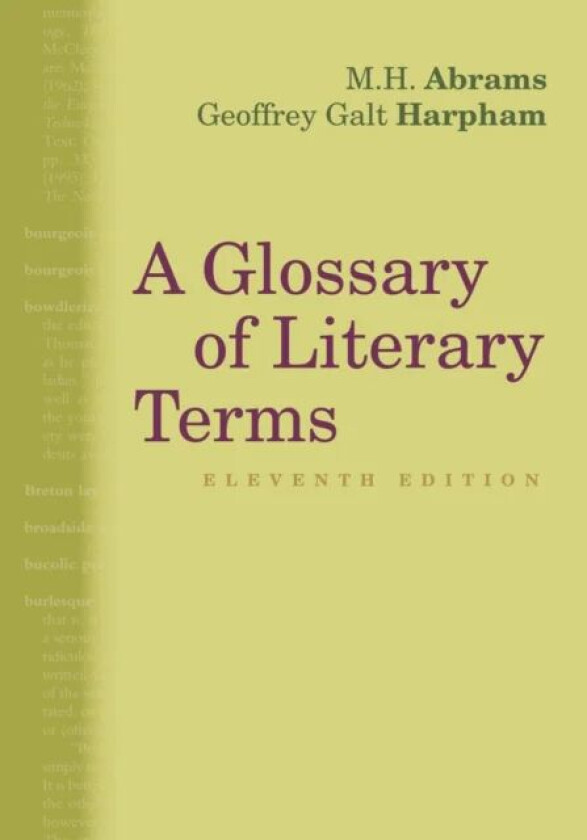 A Glossary of Literary Terms av M.H. (Cornell University Emeritus) Abrams, Geoffrey (National Humanities Center) Harpham