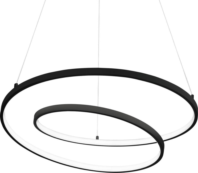 Ideal Lux Oz LED-pendellampe Ø 80 cm svart