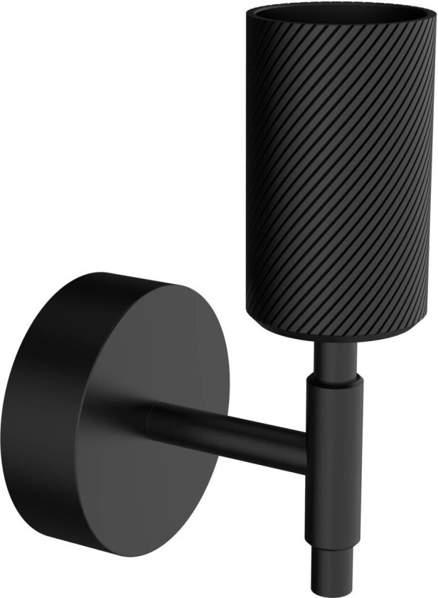 SEGULA Onyx Single Wave vegglampe svart E27