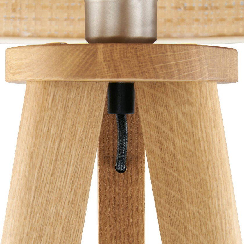 Elli gulvlampe, oljet/svart eik