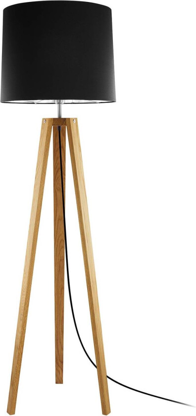 Anni gulvlampe, oljet/svart eik