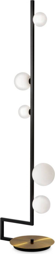 Ideal Lux Birds LED-gulvlampe, fem lamper