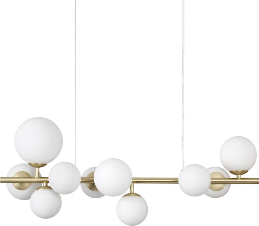 Ideal Lux Perlage anheng lengde 81 cm messing/hvit